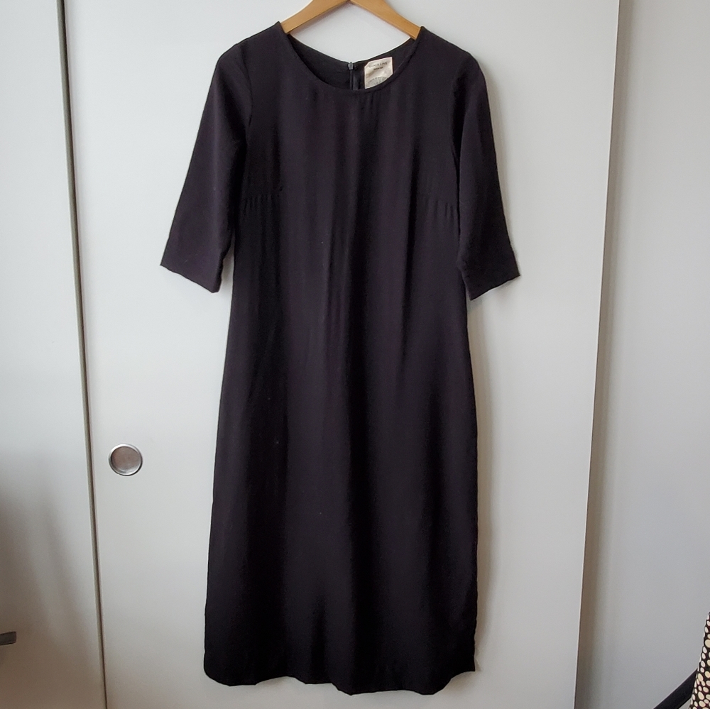 Sunja Link Black Rayon Dress